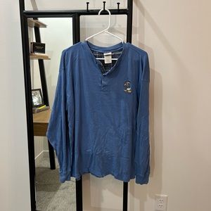 Vintage Donald Duck Embroidered Long Sleeve Shirt